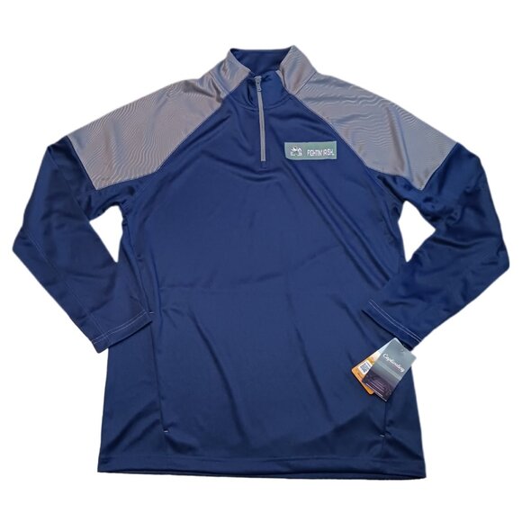 Notre Dame Fighting Irish Mens Large Windbreaker Navy & Gray Long Sleeve NCAA - Picture 9 of 9